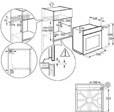ELECTROLUX cepeškrāsns EOE8P39H