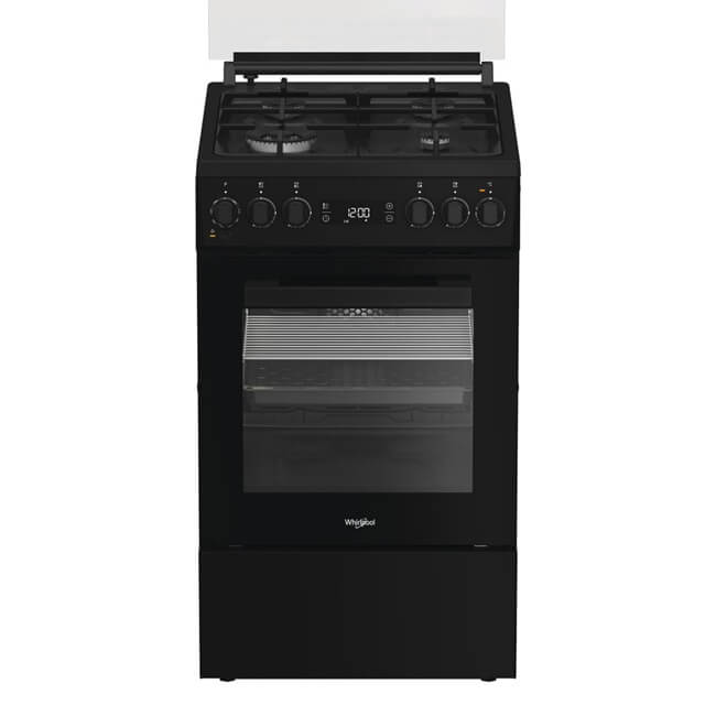 Whirlpool gāzes plīts ar elektrisko cepeškrāsni W5G8LMSWTB