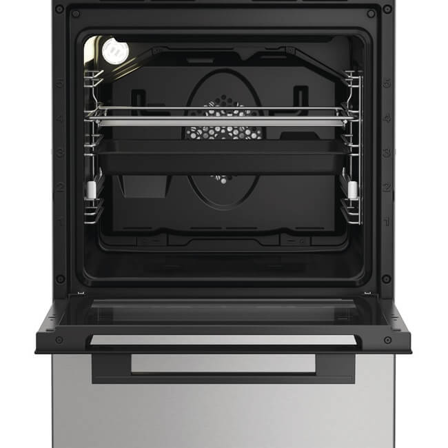 Whirlpool gāzes plīts ar elektrisko cepeškrāsni W5G8LMSWTX
