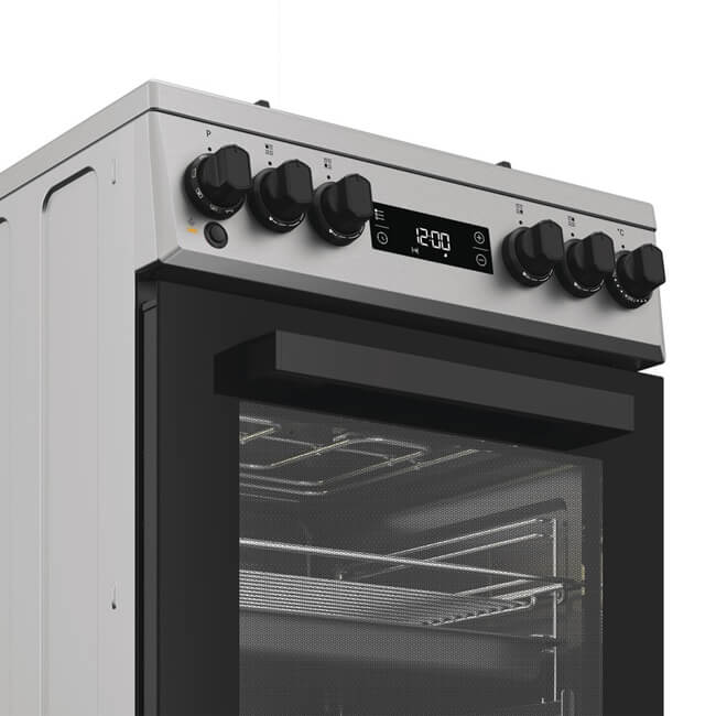 Whirlpool gāzes plīts ar elektrisko cepeškrāsni W5G8LMSWTX