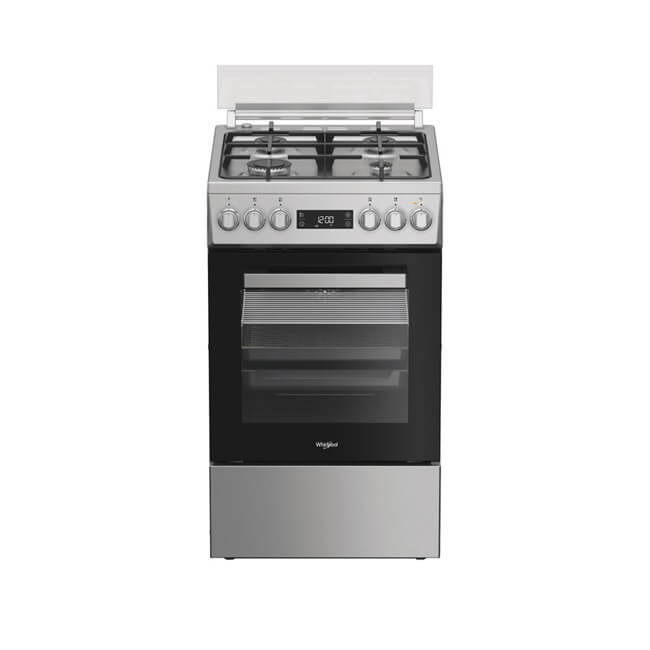 Whirlpool gāzes plīts ar elektrisko cepeškrāsni W5G8LMX