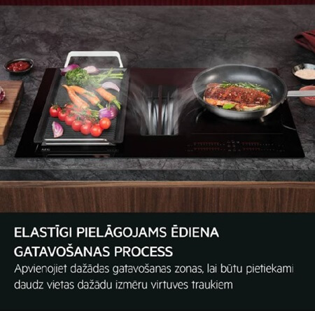 indukcijas-virsma-ar-integretu-tvaika-nosuceju-aeg-th84cc23cz-melna-mateta-tilta-funkcija AEG indukcijas virsma ar integrētu tvaika nosūcēju TH84CC23CZ