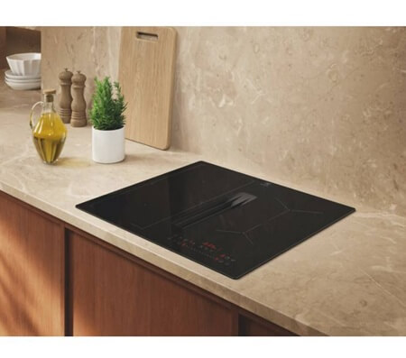 ELECTROLUX indukcijas virsma ar integrētu tvaika nosūcēju ECC63410CB