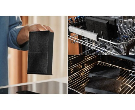 ELECTROLUX indukcijas virsma ar integrētu tvaika nosūcēju ECC63410CB