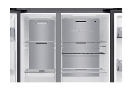 SAMSUNG side by side ledusskapis RS90F66BEFEO