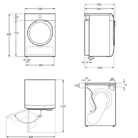 ELECTROLUX veļas žāvētājs EW6D28BE
